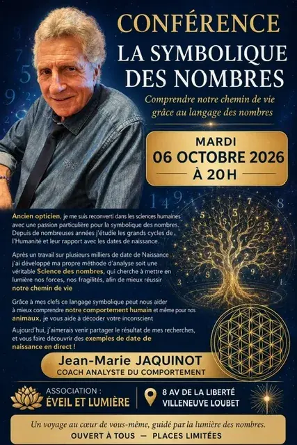 Flyer conférence La symbolique des nombres