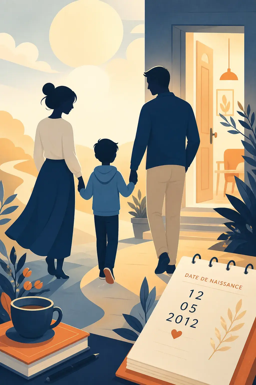 Illustration particuliers — famille et chemin de vie